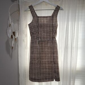 Monteau Plaid Sleeveless Dress Size S